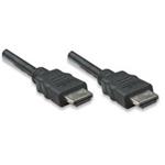 Manhattan kábel, AV, HDMI /w Ethernet(1.4), M/M, 5m, čierny, plast 323239