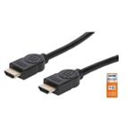 MANHATTAN Kabel HDMI Premium High Speed + Ethernet, 3m, černý 355353