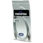 MANHATTAN Kabel USB 2.0 A-B propojovací 1,8m (stříbrný)