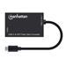 MANHATTAN Konvertor USB-C na SFP, Fiber Optic Converter, USB 3.2 Gen 1, černá 153508