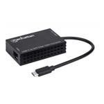 MANHATTAN Konvertor USB-C na SFP, Fiber Optic Converter, USB 3.2 Gen 1, černá 153508