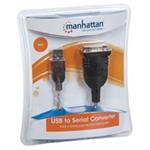 MANHATTAN převodník z USB na sériový port (USB AM / DB9M, RS232), blistr 205146