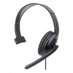 MANHATTAN Sluchátka s mikrofonem Mono USB Headset, černá 179874