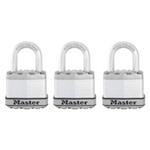 MasterLock Excell M1EURTRI Set 3 ks titanových visacích zámků