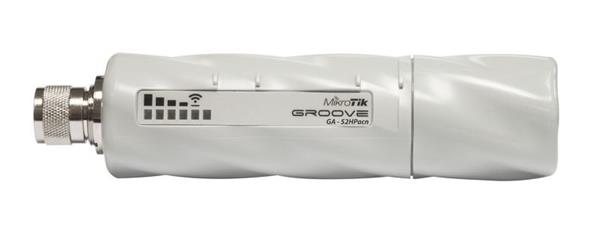 MIKROTIK GrooveGA-52HPacn + L4 (720MHz, 64MB RAM, 1x GLAN, 1x 2+5GHz 802.11ac/n, N-male) outdoor RBGrooveGA-52HPacn