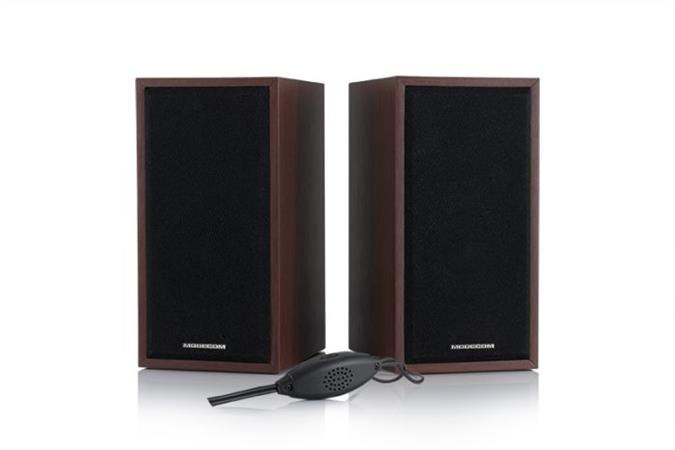 Modecom reproduktory MC-SF05, 2.0, 2x2,5W RMS, černé/hnědé G-F-SF05-BRO-2