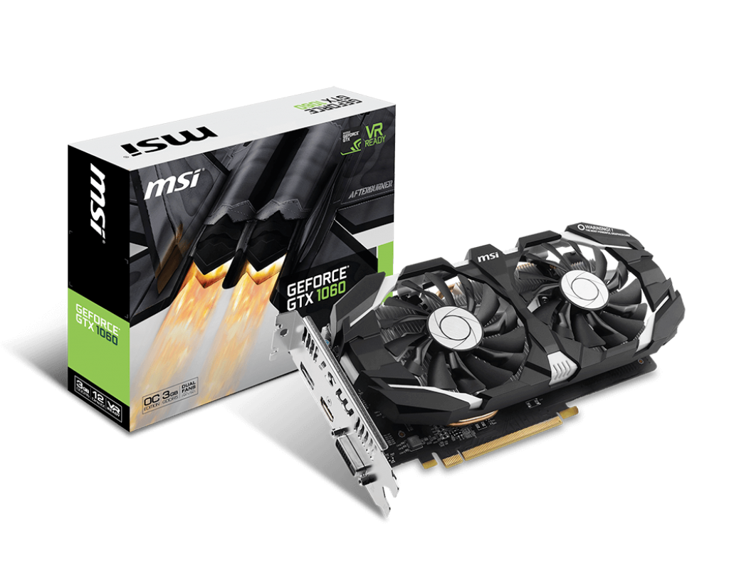 MSI GeForce GTX 1060 3GT, 3GB, DL-DVI-D/HDMI/DP