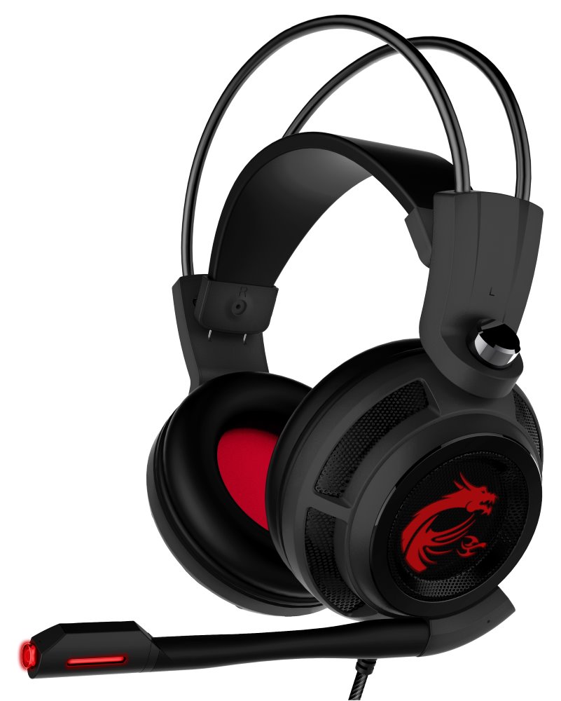 MSI herní headset IMMERSE DS502 Gaming Headset/ USB/ 7.1/ černá