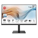 MSI monitor Modern MD271QP, 27"/1920 x 1080 (FHD)/IPS/5ms/1000:1/250cd / m2/ HDMI/DP/USB C/černá