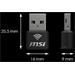 MSI WiFi USB adaptér AX1800 Nano GUAX18N