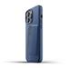 Mujjo kryt Full Leather Wallet Case pre iPhone 13 Pro Max - Monaco Blue MUJJO-CL-018-BL