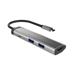 Multifunkční adaptér 4 v 1 Natec FOWLER SLIM HUB 2X USB 3.0 HUB, HDMI 4K, USB-C PD NMP-1984