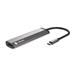 Multifunkční adaptér 4 v 1 Natec FOWLER SLIM HUB 2X USB 3.0 HUB, HDMI 4K, USB-C PD NMP-1984