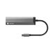 Multifunkční adaptér 4 v 1 Natec FOWLER SLIM HUB 2X USB 3.0 HUB, HDMI 4K, USB-C PD NMP-1984