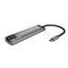 Multifunkční adaptér 5 v 1 Natec FOWLER GO HUB 2X USB 3.0 HUB, HDMI 4K, USB-C PD, RJ45 NMP-1985