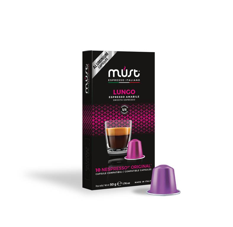 MUST Lungo Nespresso kapsule 10ks x5g