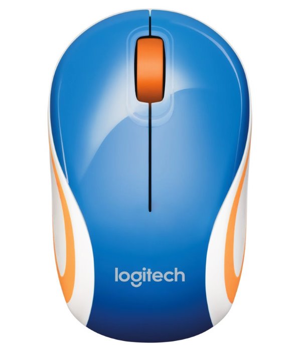 myš Logitech Wireless Mini Mouse M187 modrá 910-002738 910-002733