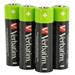 Nabíjacia batéria, AA (HR6), 1.2V, 2500 mAh, Verbatim, blister, 4-pack 49517