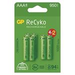 Nabíjacia batéria, AAA (HR03), 1.2V, 950 mAh, GP, papierová krabička, 6-pack, ReCyko AB120GPN3APS