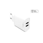 Nabíjačka FIXED sieťová s 2 x USB výstupom, 15W Smart rapid Charge, biela FIXC15-2U-WH