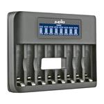 Nabíjačka Jupio USB 8-slots Octo Battery Charger LCD pro 1 až 8ks AA/ AAA baterií JBC0130