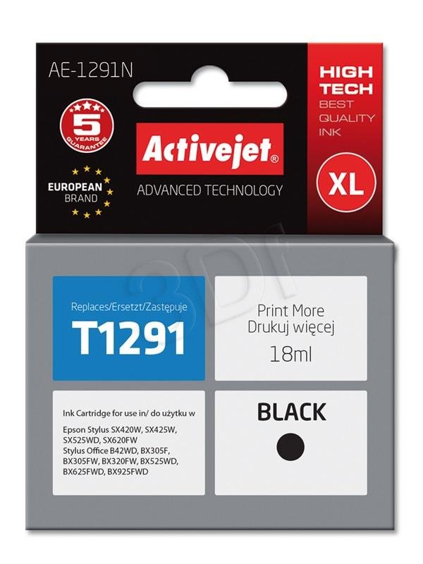 Náplň ActiveJet EPSON T1291 black 18 ml