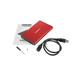 Natec external enclosure RHINO GO for 2,5'' SATA, USB 3.0, Red NKZ-1279