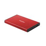 Natec external enclosure RHINO GO for 2,5'' SATA, USB 3.0, Red NKZ-1279