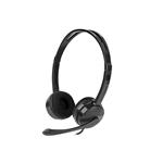 Natec HEADSET CANARY WITH MICROPHONE BLACK NSL-1295