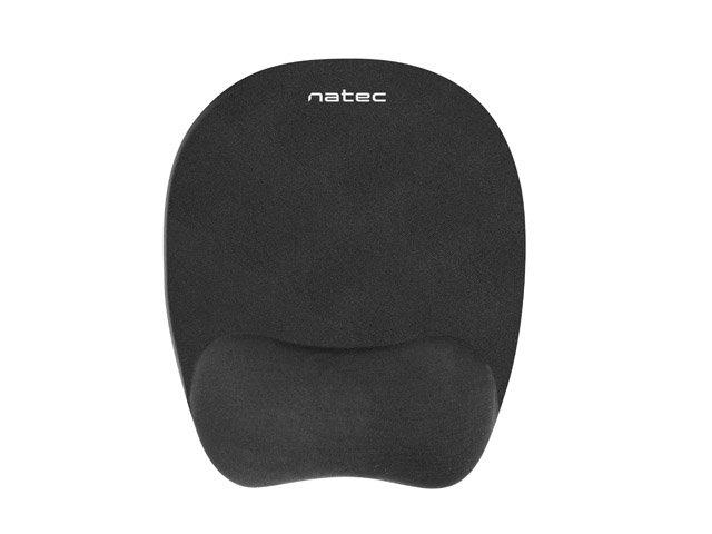 Natec Mousepad Ergonomic CHIPMUNK memory foam filling, black NPF-0784