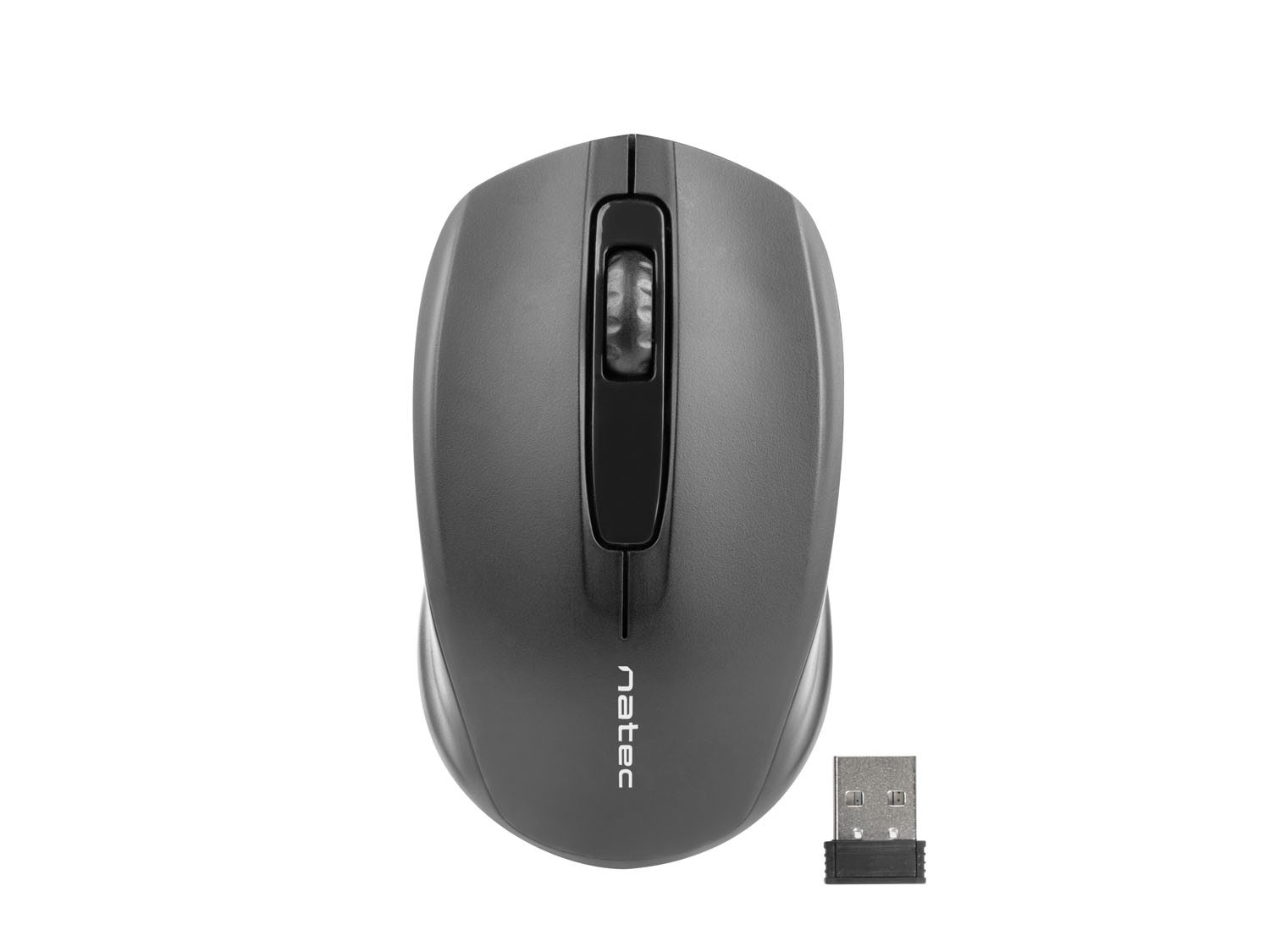 Natec wireless optical mouse JAY Nano| Wireless 2,4 GHz | 1600 dpi | black NMY-0879