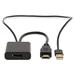 NEDIS adaptérový kabel HDMI - DisplayPort/ zástrčka HDMI - zásuvka DisplayPort/ USB napájení/ 20cm/ box/ č CCGB34300BK02