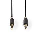 Nedis CABW22000AT50 - Stereofonní Audio Kabel | 3,5mm Zástrčka - 3,5mm Zástrčka | 5 m | Antracit