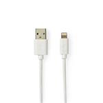 Nedis CCBW39300WT20 - Synchronizační a nabíjecí kabel | Apple Lightning 8-pin Zástrčka - USB A Zástrčka | 2 m | Bílá ba