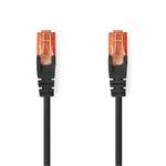 Nedis CCGL85200BK05 - Síťový Kabel Cat 6 U/UTP | RJ45 Zástrčka – RJ45 Zástrčka | 0,5 m | Černá