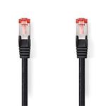 Nedis CCGL85221BK15 - Síťový kabel CAT6 | S / FTP | RJ45 Zástrčka - RJ45 Zástrčka | 1,5 m | Kulatý | LSZH | Černá