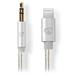 Nedis CCTB39940AL10 - Apple Lightning Sluchátkový Kabel s Adaptérem | Apple Lightning 8kolíková zástrčka – 3,5 mm Zástr