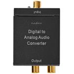 NEDIS digitální audio převodník/ vstup 1x digitální RCA / 1x TosLink/ výstup 1x (2x RCA) / 1x 3,5 mm / černý ACON2510BK