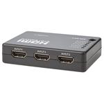 NEDIS HDMI přepínač/ 5x HDMI vstup/ 1x HDMI výstup/ 1080p/ ABS/ antracit/ box VSWI3455BK