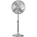 NEDIS stojanový ventilátor/ průměr 40 cm/ výkon 50 W/ rotace/ nastavitelná výška/ 3 rychlosti/ chrom FNST20ECR40