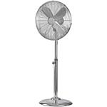 NEDIS stojanový ventilátor/ průměr 40 cm/ výkon 50 W/ rotace/ nastavitelná výška/ 3 rychlosti/ chrom FNST20ECR40