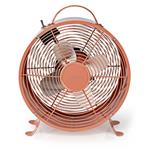 NEDIS stolní ventilátor/ průměr 25 cm/ výkon 20 W/ síťové napájení/ 2 rychlosti/ kovový/ růžová FNCL10PK20