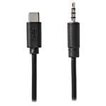 NEDIS USB-C adaptér/ USB-C zástrčka - 3,5 mm jack zástrčka/ černý/ bulk/ 1m CCGL65950BK10