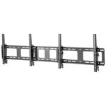 Neomounts NS-WMB200BLACK / Flat Screen Wall Mount for menu board - 2 screens - landscape / Black