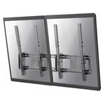 Neomounts NS-WMB200PBLACK / Flat Screen Wall Mount for menu board - 2 screens - portrait / Black