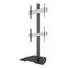 Neomounts Pro NMPRO-S12 / Flat Screen Stand - 1x2 (2 x vertical) - box 1/2 / Black/silver