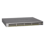 NETGEAR 48xGB PoE+ Smart Switch,2 10G,2 SFP,GS752TXP GS752TXP-300EUS