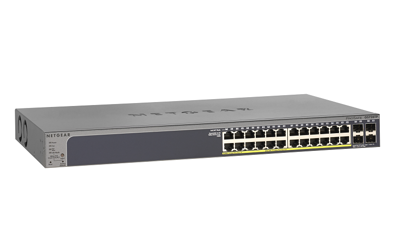 NETGEAR GS728TP 24-Port Gigabit PoE Smart Managed Switch - V2 - přepínač - L3 - inteligentní - 24 x GS728TP-200EUS