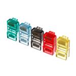 Netrack GoldMax 50u konektor RJ45 8p8c, UTP lanko/licna, kat. 5e (100 ks),mix 105-50MIXGM