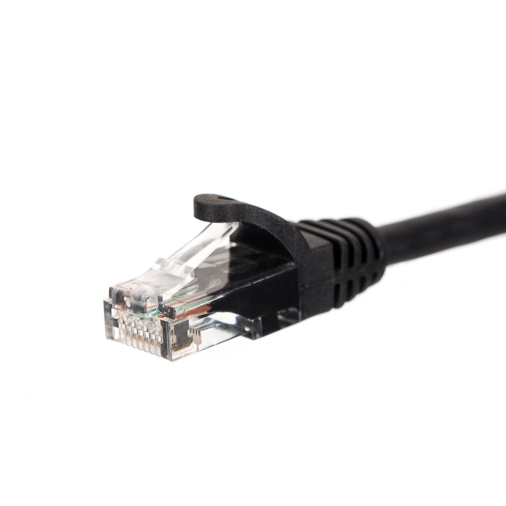 Netrack patch kabel cat.5e RJ45 0,5m čierný